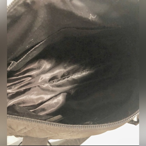 Vera Bradley Brown Quilted Barrel Purse 11" x 8" Double Handle Zip Top - Picture 9 of 9